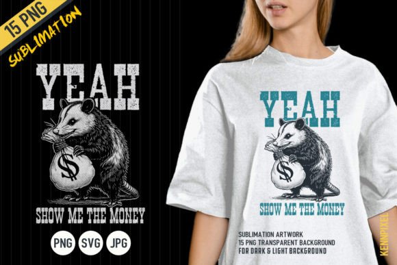 A Funny Money Possum Design for Real Embroidery Projects