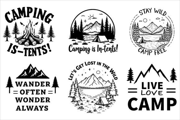 Camping Adventure Graphics & T-Shirt Designs Review