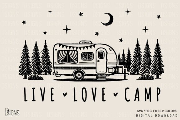 Camping Svg Graphics & T-Shirt Designs for Summer Trips