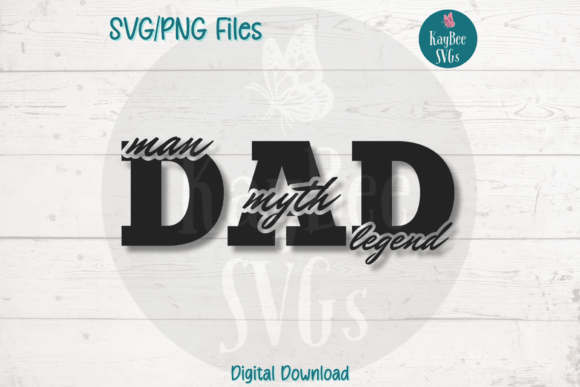 Dad Man Myth Legend: Bold Graphics for T‑Shirt Designs