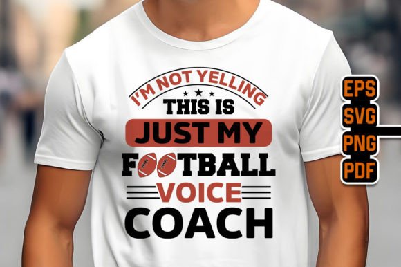 Football Voice Coach T-Shirt Design Graphics Review