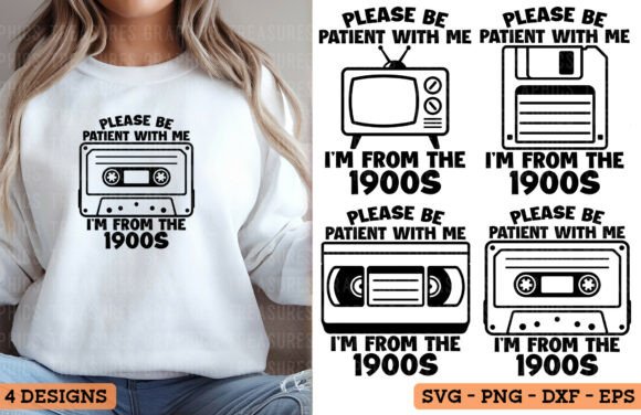 Please Be Patient with Me SVG PNG 90s T-Shirt Graphics