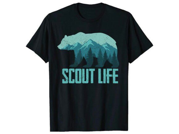 Scout Life Outdoor T-Shirt Svg Graphics for T-Shirt Designs