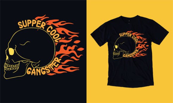 Supper Cool Gangster SVG: A Sharp Graphics Asset for T-Shirt Designs
